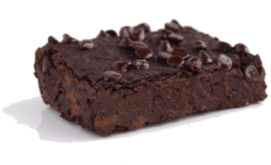 Double Chocolate Brownie- made of healthy ingredients. Delicious healthy dessert.
